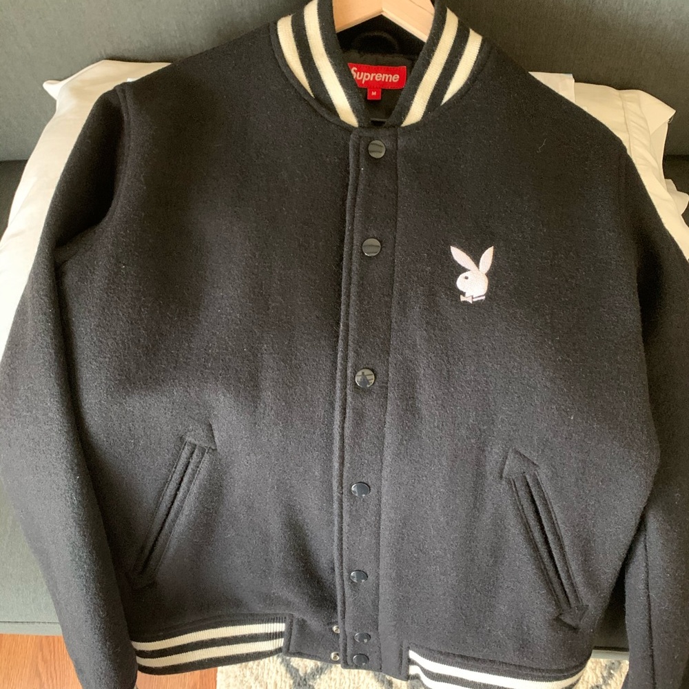 SUPREME PLAYBOY VARSITY JACKET